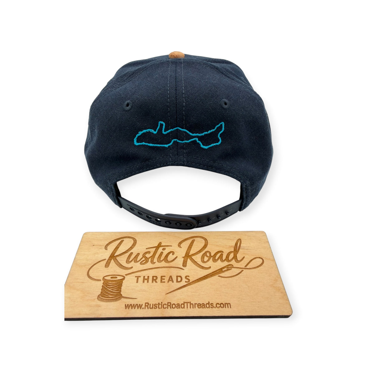 Geneva Lake Smallmouth Bass Embroidered Cork Bill Baseball Cap