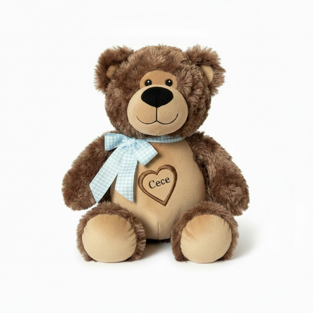 Custom Embroidered Plush | Name, Date, or Message | Bear, Bunny, Moose, Monkey, Sloth